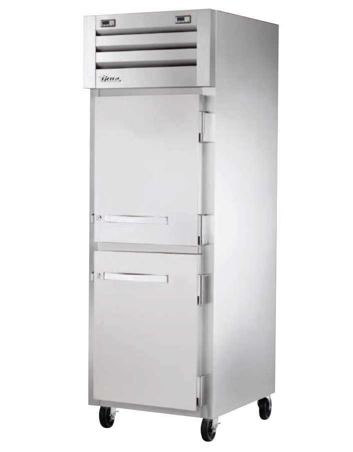 True STR1DT-2HS-HC Reach-In Refrigerator Freezer, 27 1/2" Wide, 2 Doors, STR Spec Series