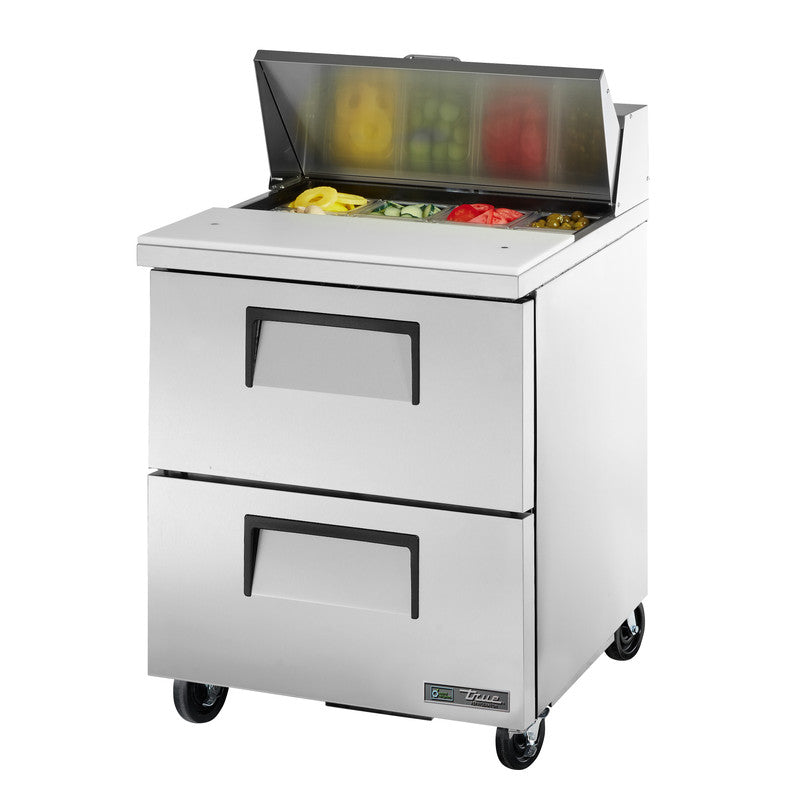 True TSSU-27-08D-2-HC Sandwich Prep Table, 27 5/8" Wide, 8 Pans (Tops)