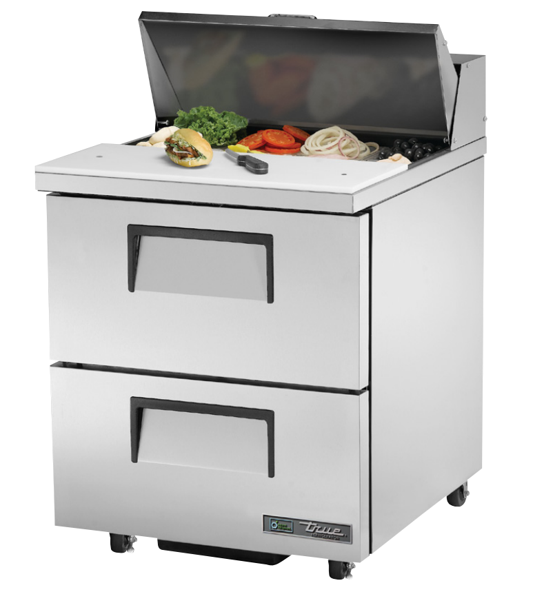 True TSSU-27-08D-2-ADA-HC Sandwich Prep Table, 27 5/8" Wide, 8 Pans (Tops)