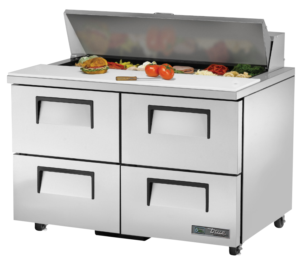 True TSSU-48-12D-4-ADA-HC Sandwich Prep Table, 48 3/8" Wide, 12 Pans (Tops)
