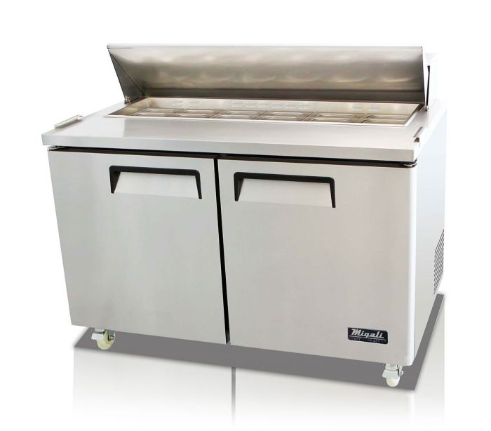 Migali C-SP60-16-HC 60" 16 Pan, Sandwich Prep Table, Competitor Series