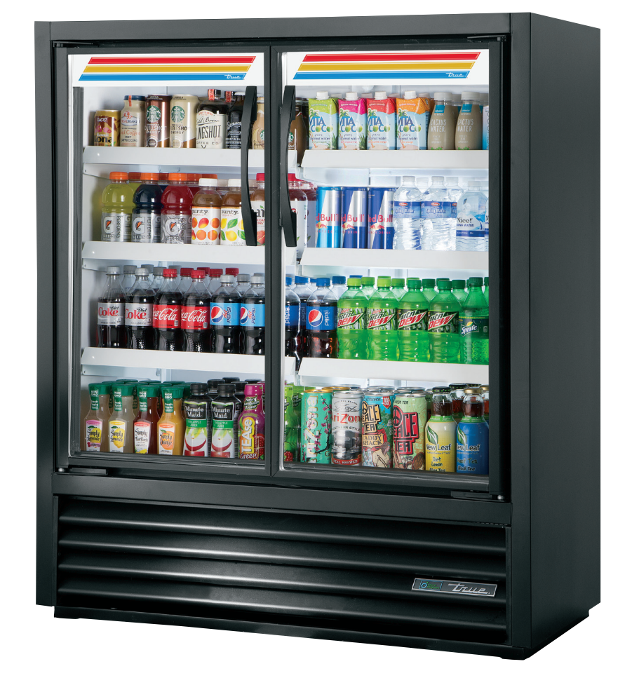 True TVM-48SL-54-HC~VM01 Merchandiser Refrigerator, 47 1/8" Wide, 2 Doors, 6 Shelves