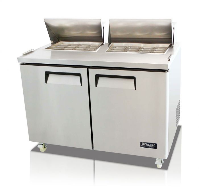 Migali C-SP60-24BT-HC 60" 24 Pan, Big Top Sandwich Prep Table, Competitor Series