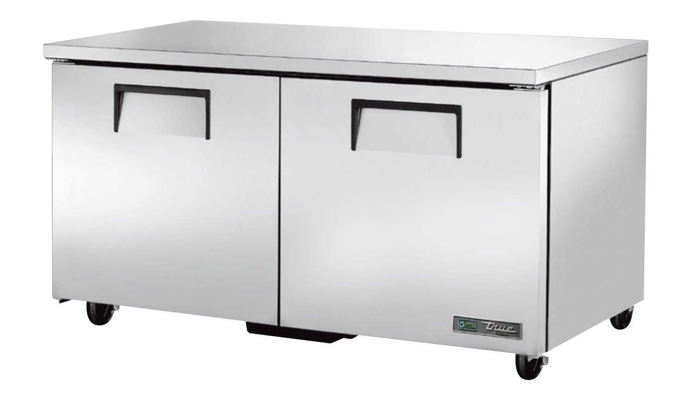 True TUC-60F-HC Undercounter Freezer, 60 3/8" Wide, 2 Doors, 4 Shelves