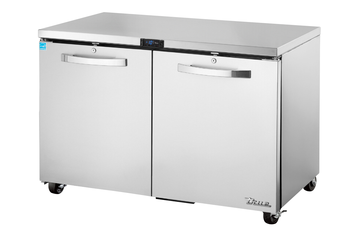True TUC-48F-ADA-HC~SPEC3 Undercounter Freezer, 48 3/8" Wide, 2 Doors, 4 Shelves, Spec Series