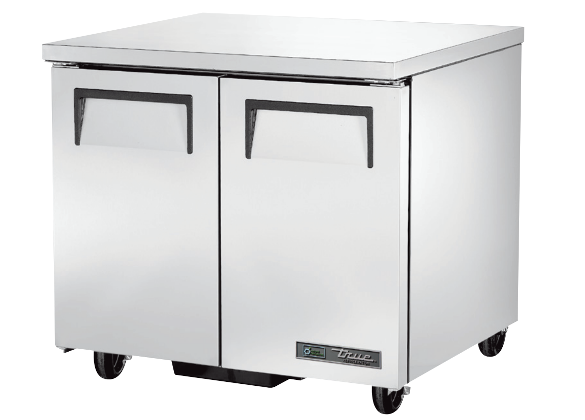 True TUC-36-HC Undercounter Refrigerator, 36 3/8" Wide, 2 Doors, 4 Shelves