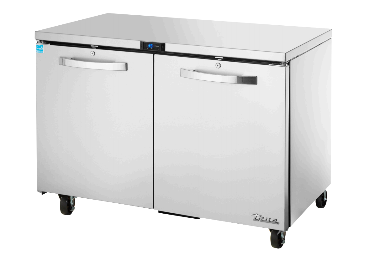 True TUC-48-HC~SPEC3 Undercounter Refrigerator, 48 3/8" Wide, 2 Doors, 4 Shelves, Spec Series
