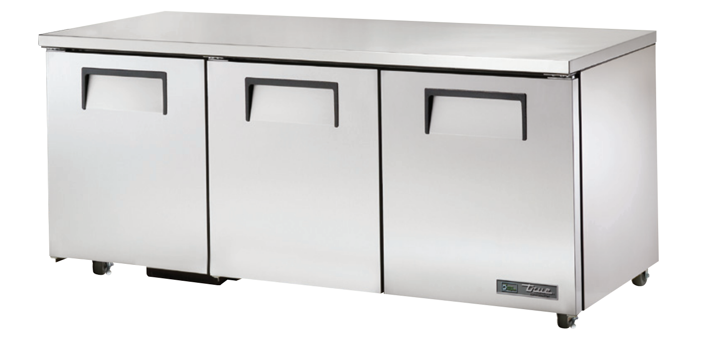 True TUC-72-ADA-HC~SPEC3 Undercounter Refrigerator, 72 3/8" Wide, 3 Doors, 6 Shelves, Spec Series