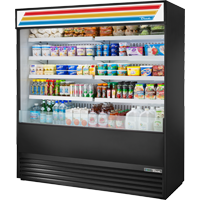 True TOAM-72-HC~TSL01 Open Refrigerated Display Merchandiser, 72" Wide, 8 Shelves