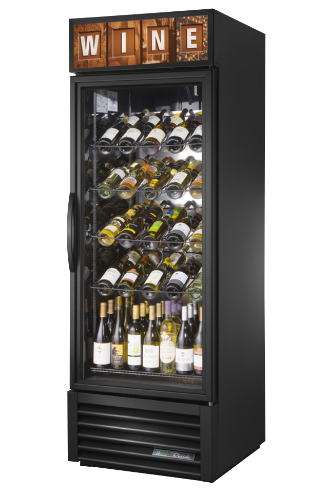 True GDM-23W-HC~TSL01 Reach-In Wine Refrigerator, 27" Wide, 1 Door, 5 Shelves