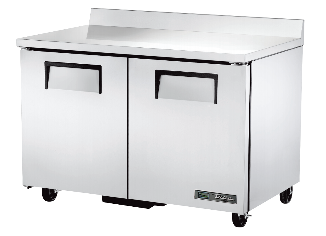 True TWT-48F-HC Worktop Freezer, 48 3/8" Wide, 2 Doors, 4 Shelves