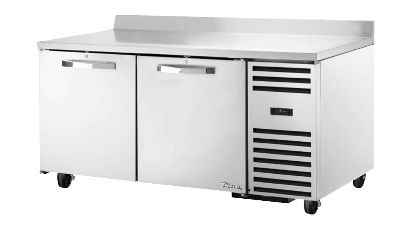True TWT-48F-HC~SPEC3 Worktop Freezer, 48 3/8" Wide, 2 Doors, 4 Shelves, Spec Series