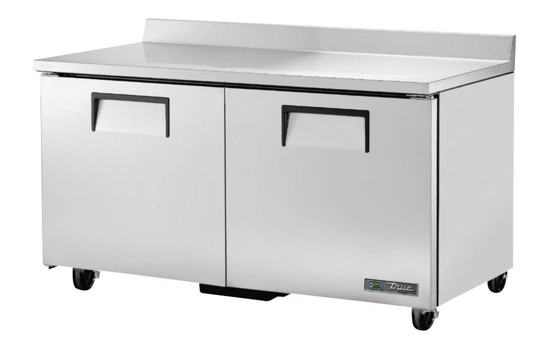 True TWT-60F-HC Worktop Freezer, 60 3/8" Wide, 2 Doors, 4 Shelves