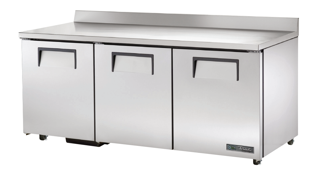 True TWT-72-ADA-HC Worktop Refrigerator, 72 3/8" Wide, 3 Doors, 6 Shelves
