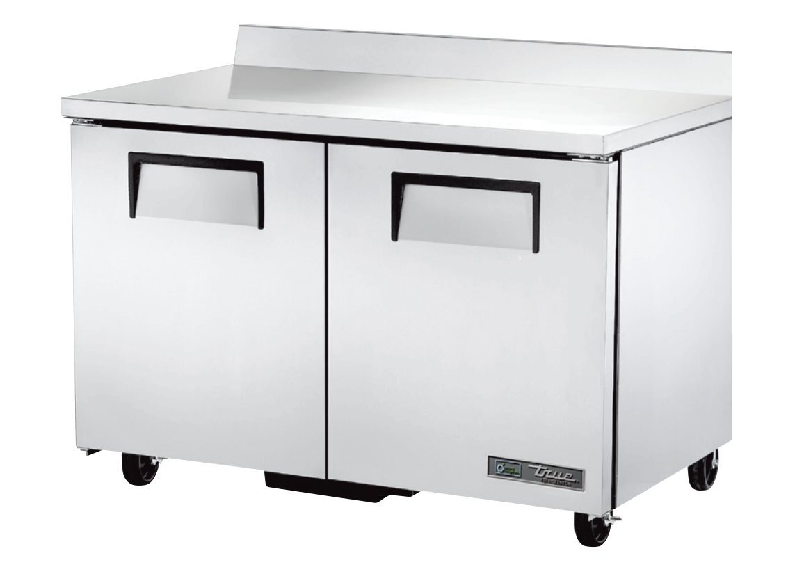 True TWT-48-HC Worktop Refrigerator, 48 3/8" Wide, 2 Doors, 4 Shelves