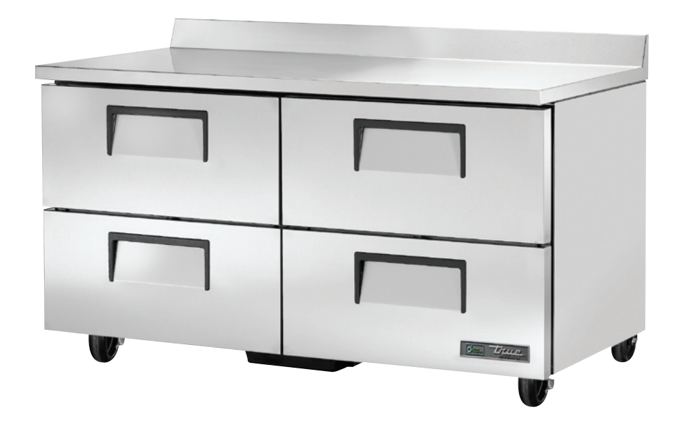 True TWT-60D-4-HC Worktop Refrigerator, 60 3/8" Wide