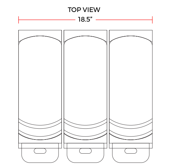 Coldline GRANITA-3 26" Triple 9 Gallon Pourover Granita Slush Machine