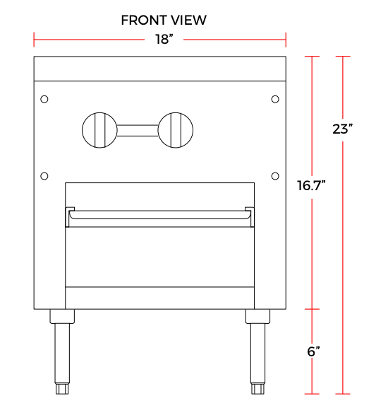 Cookline CSP2 18" Double Burner Countertop Gas Stock Pot Range