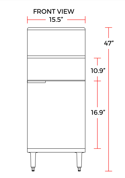 Cookline CF-40-NG 16" Natural Gas Tube Standing 40 lb. Commercial Deep Fryer, (90,000 BTU)