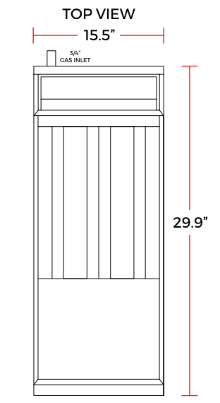 Cookline CF-40-NG 16" Natural Gas Tube Standing 40 lb. Commercial Deep Fryer, (90,000 BTU)