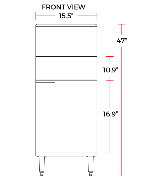 Cookline CF-50-NG 16" Natural Gas Tube Standing 55 lb. Commercial Deep Fryer, 120,000 BTU