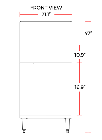 Cookline CF-75-NG 21" Natural Gas Tube Standing 55 lb. Commercial Deep Fryer, 170,000 BTU