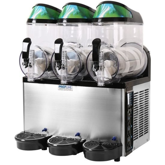 Prepline SLH3 Triple Bowl Pourover Granita Slush Machine, 9.6 Gallon