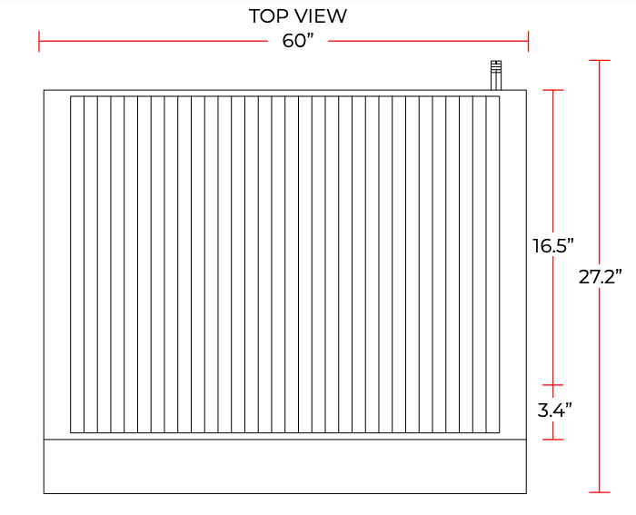 Cookline CCB-60 60" Gas Countertop Radiant Charbroiler