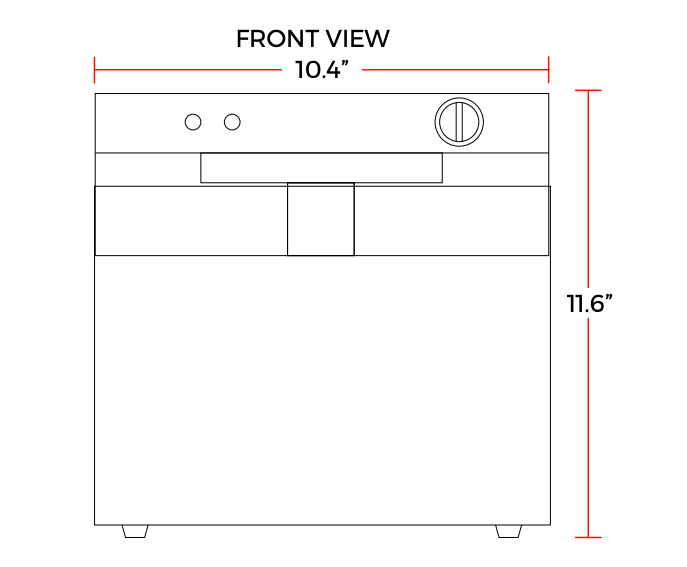 Cookline DF15-1-120 10" Single Tank 15 lb. Electric Countertop Fryer, 120v