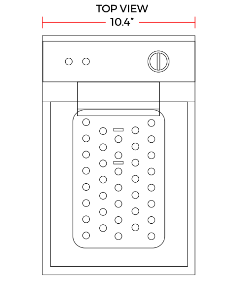 Cookline DF15-1-120 10" Single Tank 15 lb. Electric Countertop Fryer, 120v
