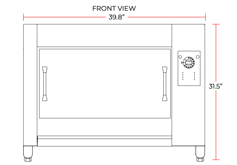Cookline ER-268 40" 12 Chicken Batch Electric Rotisserie Oven, 220V