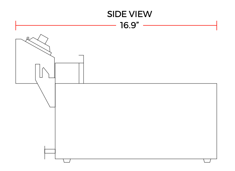 Cookline DF15-2-220 22" Dual Tank 30 lb. Electric Countertop Fryer, 220v