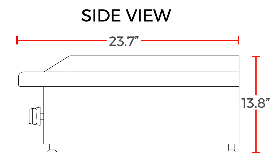 Cookline LG2-E 26" Electric Lava Rock Charbroiler, 7200W