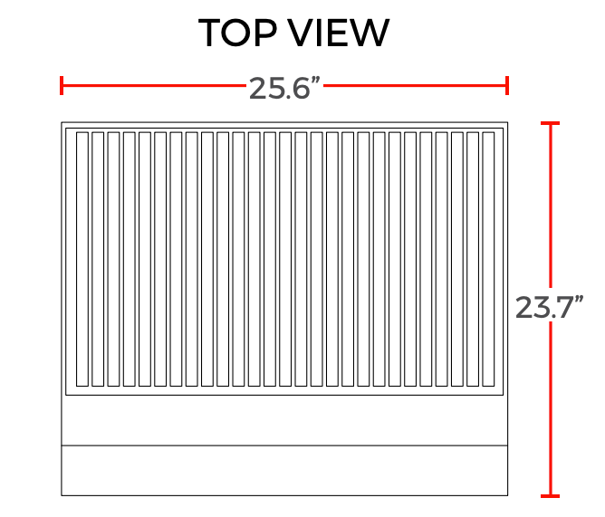 Cookline LG2-E 26" Electric Lava Rock Charbroiler, 7200W