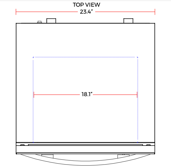 Cookline CSD-1AE 23" half size Electric Countertop Convection Oven, 220-240V