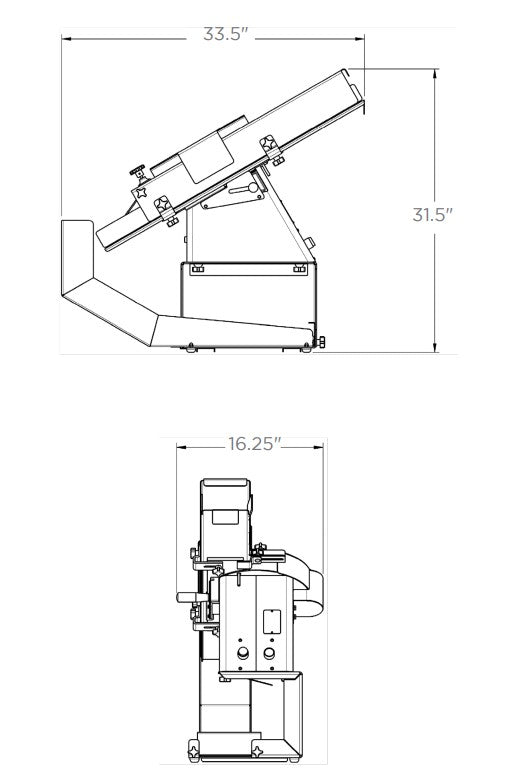 Oliver Return Chute Attachement for Bagel & Bun Slicer Model 723