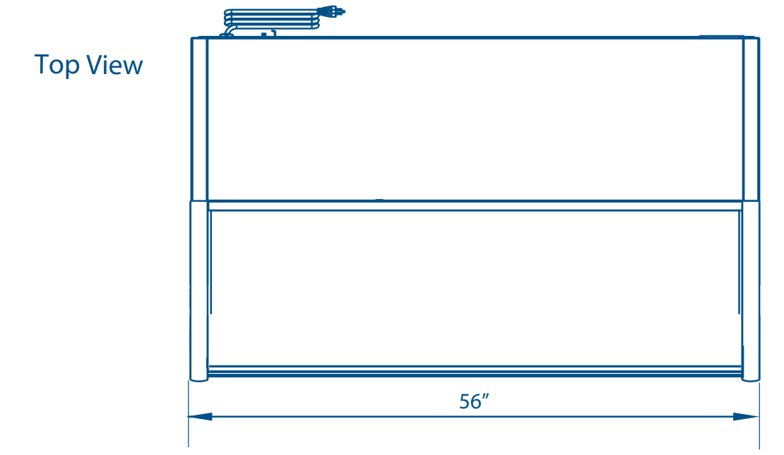 Pro-kold DDC-60 56″ Curved Glass Deli Display Case, Black Exterior, Stainless Steel Worktop