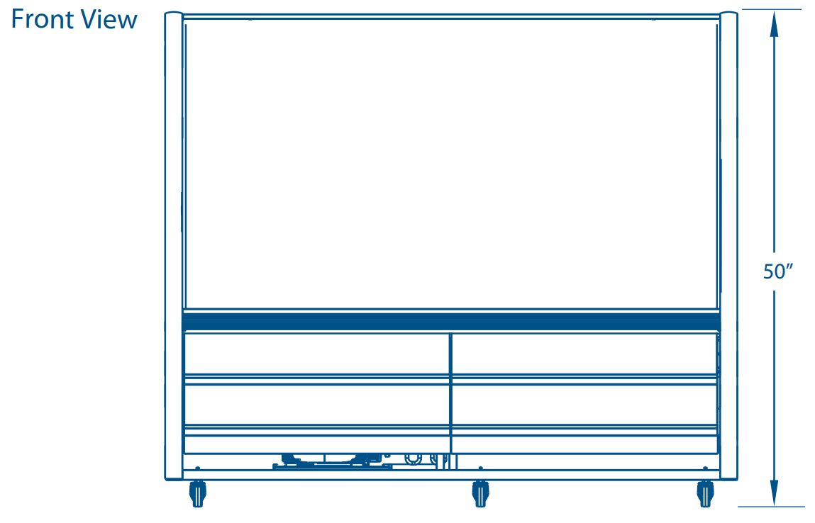 Pro-kold DDC-60 56″ Curved Glass Deli Display Case, Stainless Steel Exterior, Stainless Steel Worktop