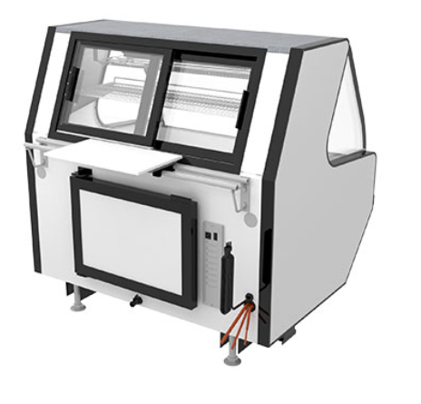 Pro-kold MCRU-52-W 51" Curved Glass Refrigerated Meat Case, Remote