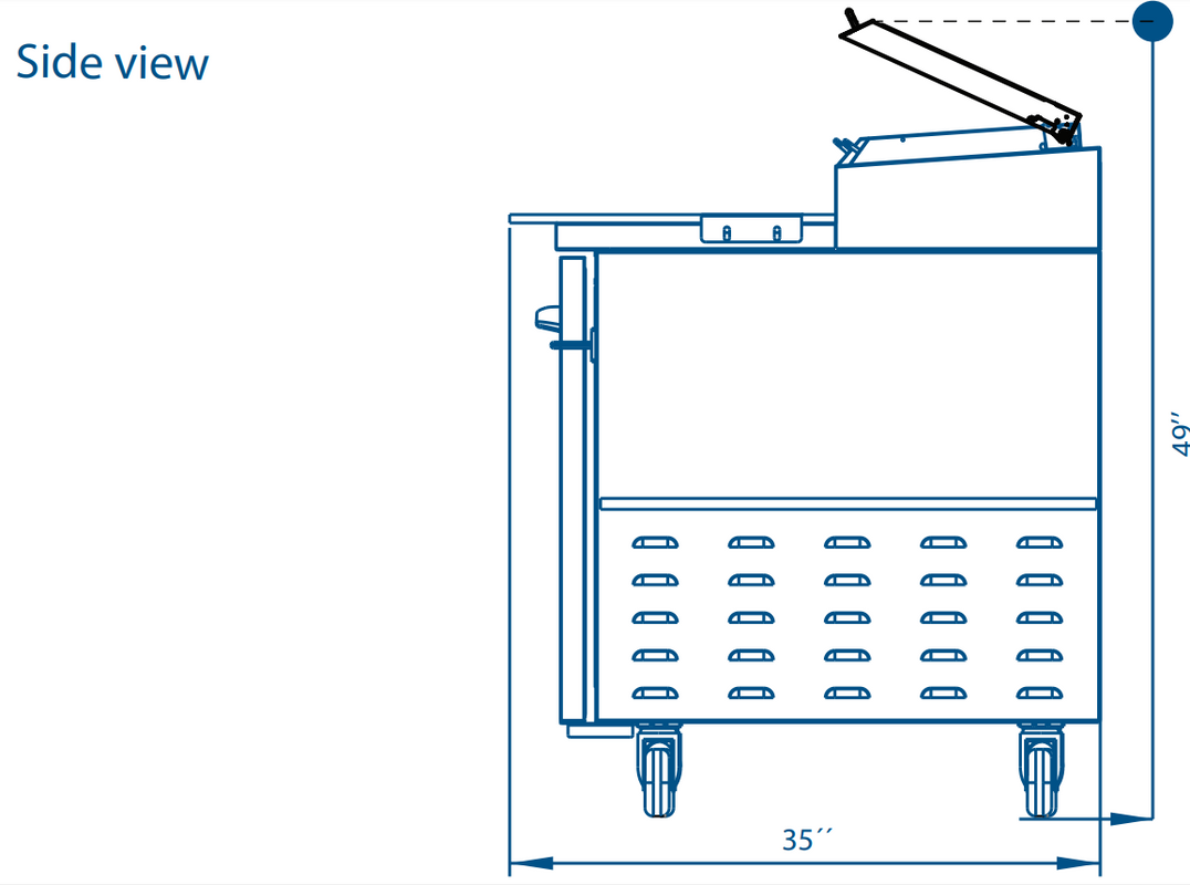 Pro-kold PPT-67-21 67" 2 Drawer and 1 Door Refrigerated Pizza Prep Table, Stainless Steel Body and Interior Floor