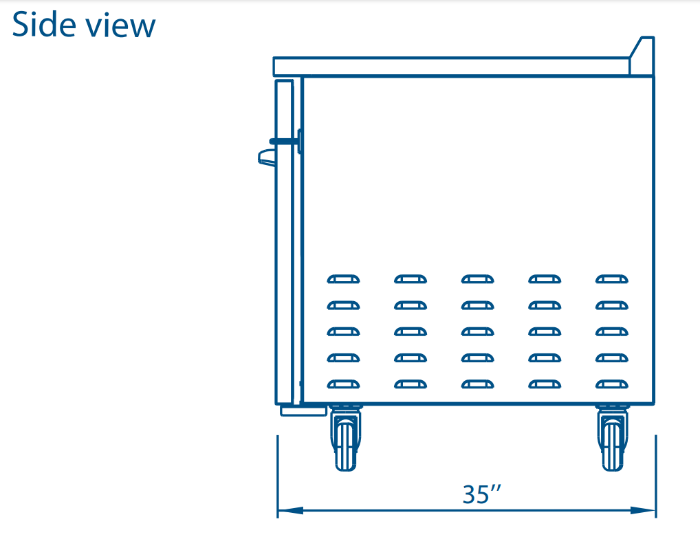 Pro-kold UCT-44-01 44" Worktop Refrigerator, 3" Backsplash, Stainless Steel Body and Interior Floor