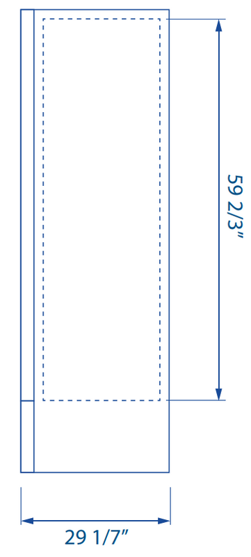 Pro-kold VC-49 54" Two Door Merchandiser Refrigerator, Black Exterior, Stainless steel Interior Floor