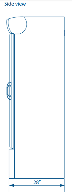 Pro-kold DURF-16-W 30" One Door Merchandiser Freezer, White Exterior, Stainless steel Interior Floor