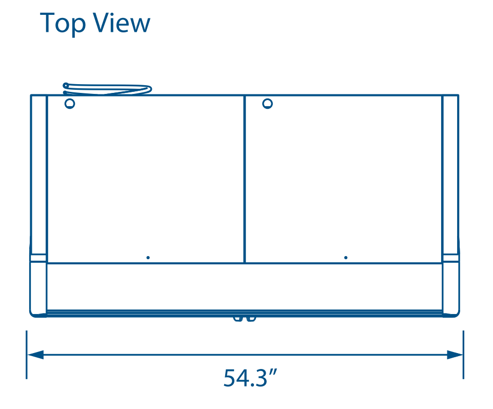 Pro-kold DURF-32-W 54" Two Door Merchandiser Freezer, White Exterior, Stainless steel Interior Floor