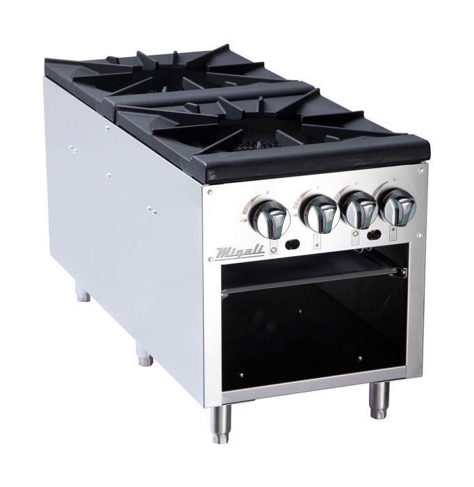 Migali C-SPS-2-18 2 Burner Stock Pot Stove, Competitor Series