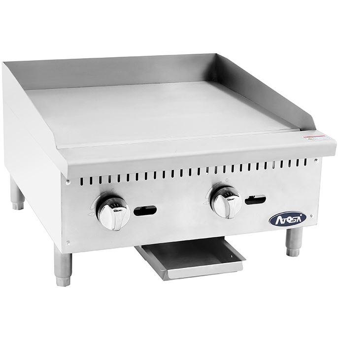 Atosa CookRite ATMG-24 Heavy Duty 24" Manual Gas Griddle, Total 60,000 B.T.U.