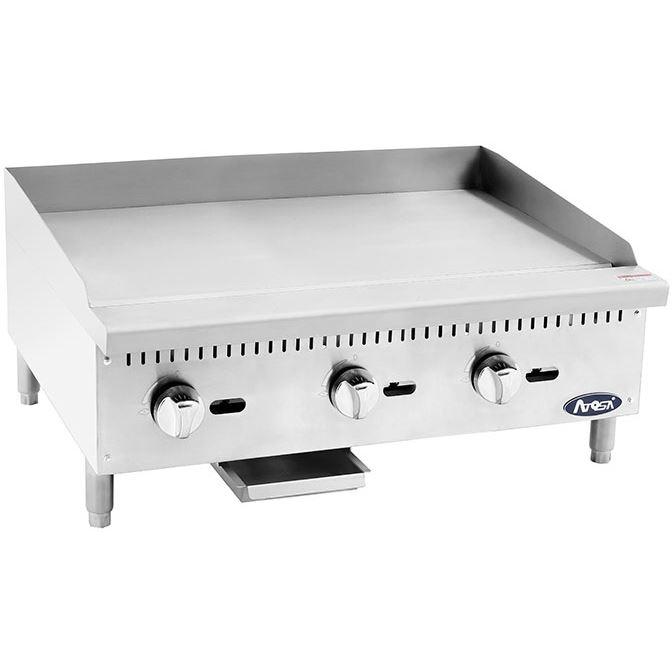 Atosa CookRite ATMG-36 Heavy Duty 36" Manual Gas Griddle, Total 90,000 B.T.U.