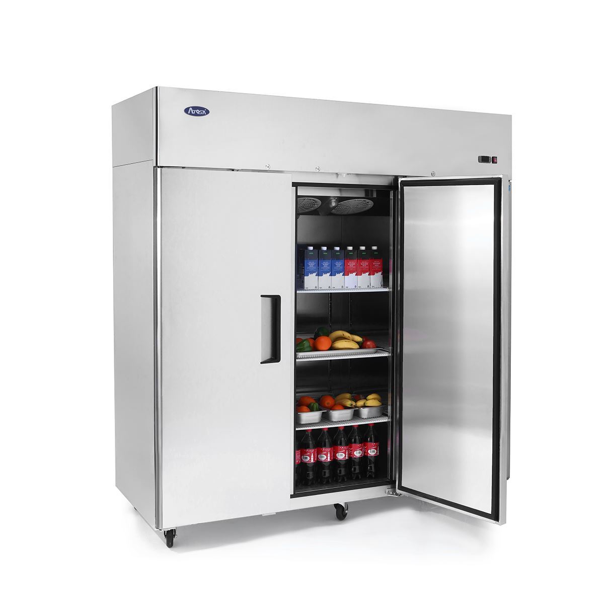 Atosa MBF8006GR Three Door 78" Reach-In Refrigerator Top Mount Series