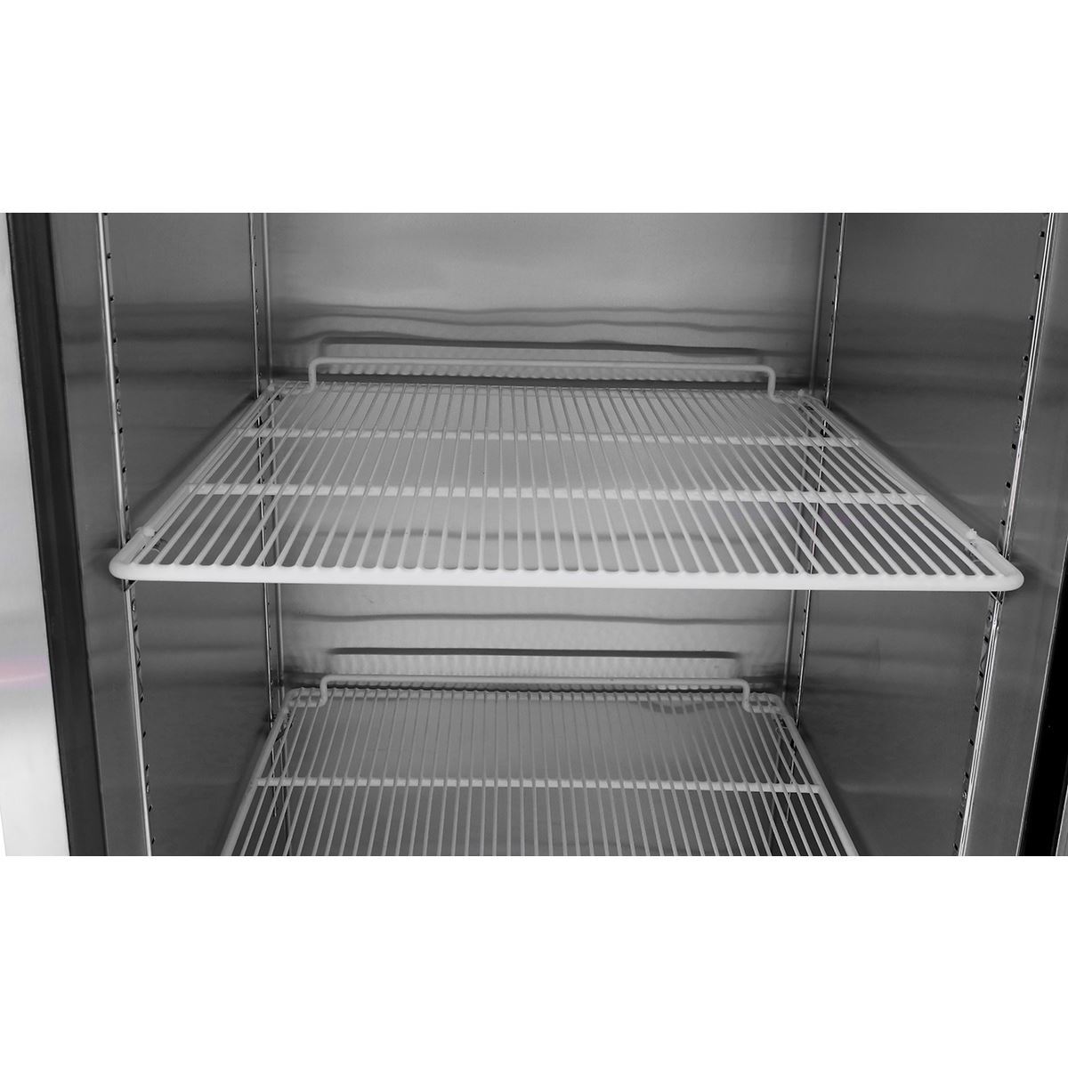 Atosa MBF8007GR Two 1/2 Door 29" Upright Reach-In Freezer Top Mount Series, Right Hinge