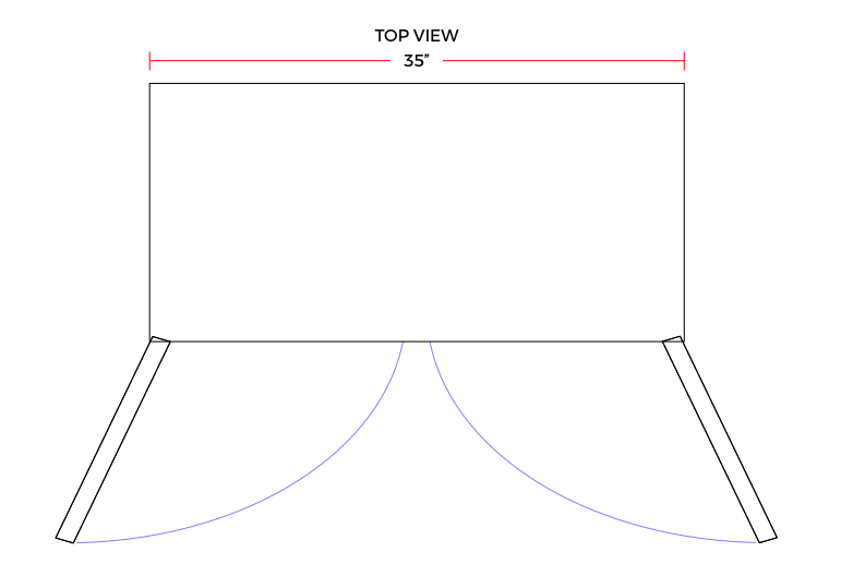 Coldline UC-36F 36" Undercounter Work Top Freezer, 8.2 Cu. Ft.